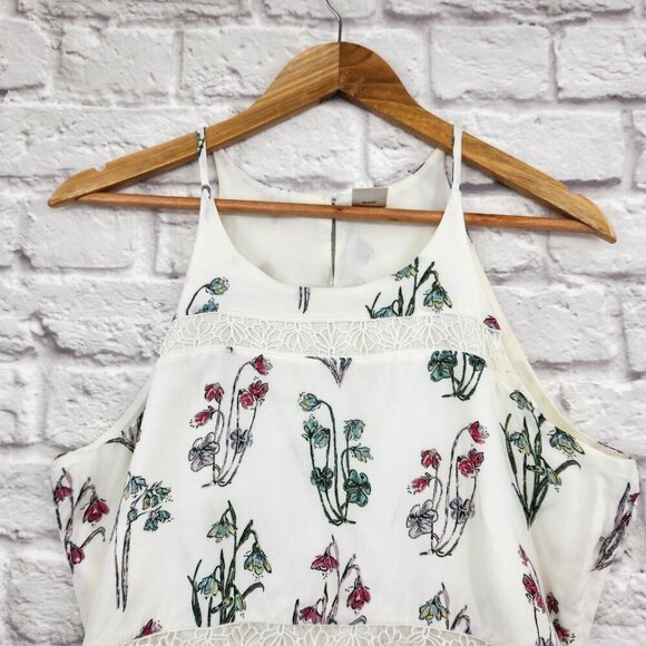 Disney x Lauren Conrad Alice in Wonderland Midi Dress Floral Sleeveless Medium - Picture 5 of 14